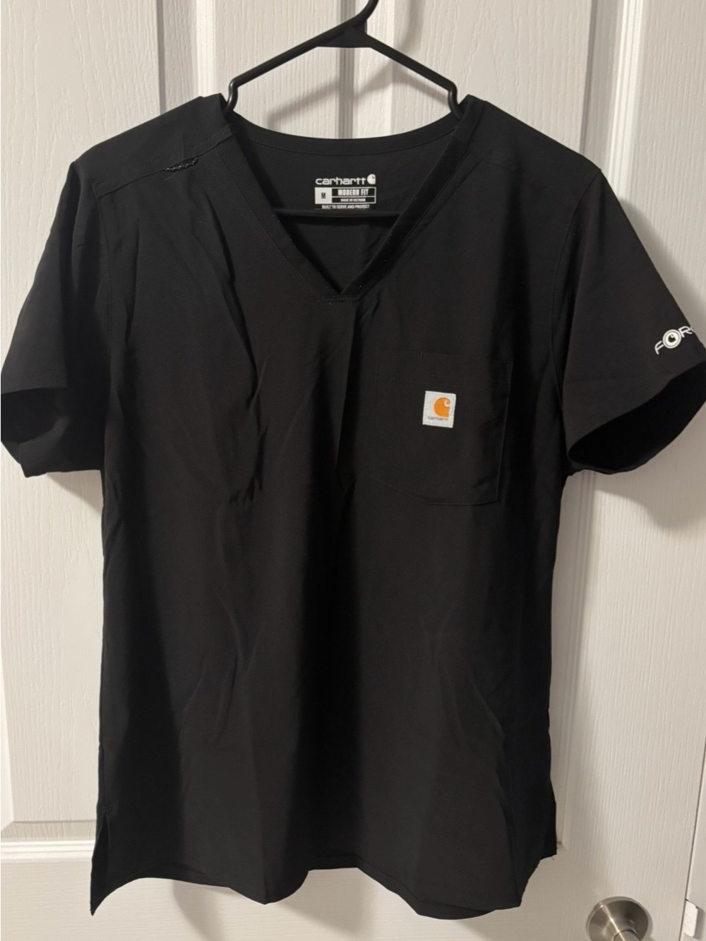 Carhartt Women's Black V-Neck Work Shirt